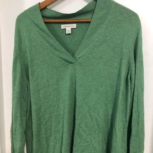 Green V neck sweater!